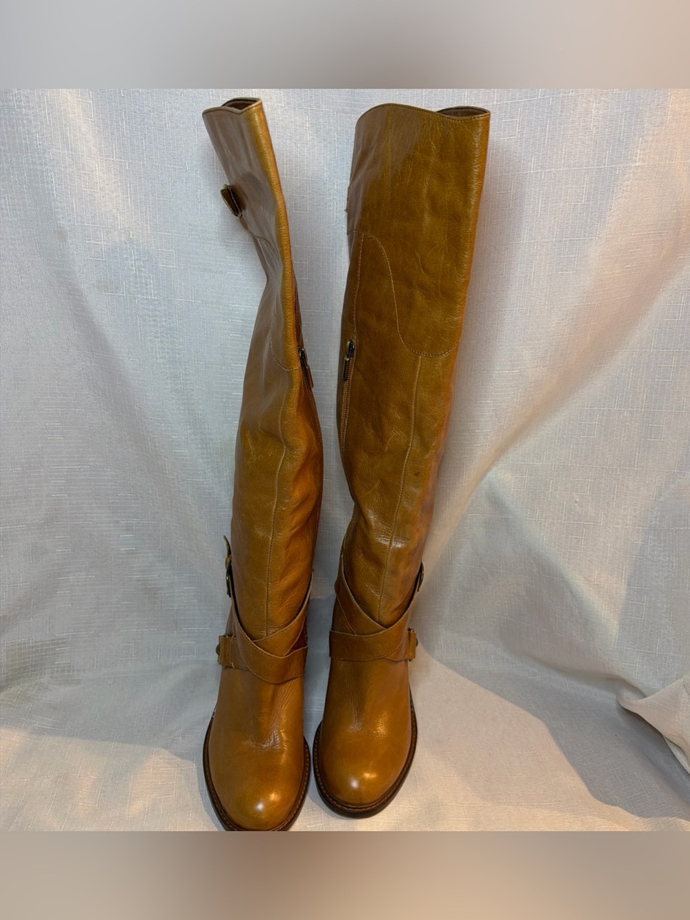 Boutique 9 Charissa Western Tall Knee High Leather Boots Sz 8